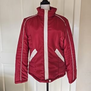Women's Red Puffer Jacket